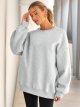 Womens Oversized Sweatshirts Hoodies Crew Neck Pullover Sweaters Casual Comfy Fall Fashion Outfits Clothes