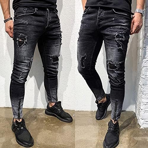 Leg Men's Pants Plus-Size Street Hip Hop Loose Work Long Trousers Jeans Pants Mens Jeans Men Jeans Regular Fit Jeans