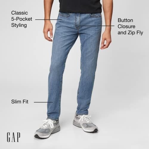 Men's Slim-fit Non-Stretch Denim Jeans