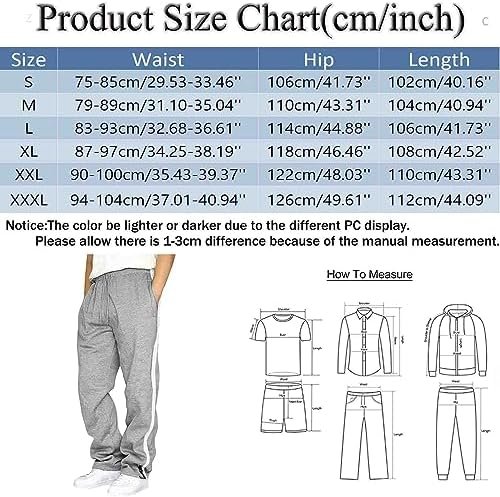 Mens Hip Hop Pants Casual Solid Color Track Cuff Lace Up Workout Pants with Pocket Boy Outdoor