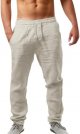 Men Pants Chino Cargo Pants Fashion Cotton Linen Casual Trousers Flat Front Pants Summer Wicking Big and Tall