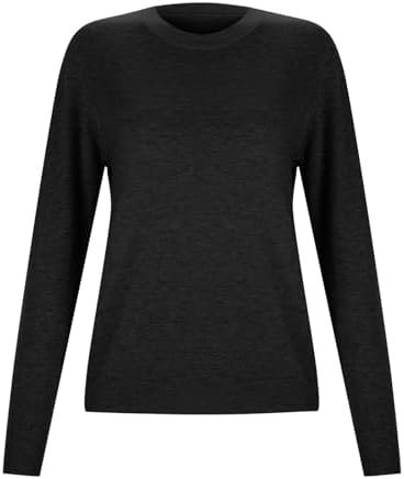 Women's Casual Crew Neck Solid Color Pullover Sweater Half Zipper Sweater Men