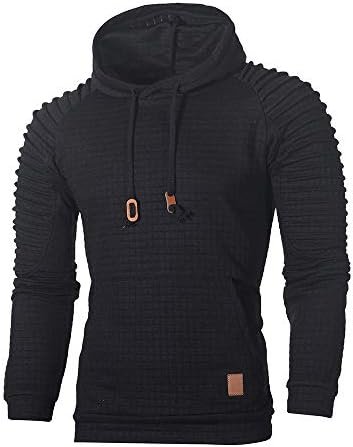 Men's Hooded Sweatshirt Loose Textured Zip Hooded Sweatshirt Insert Sleeve Jacket Open Toe Slipper