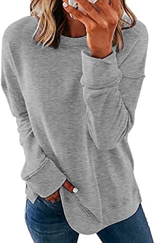 Womens Casual Sweatshirt Long Sleeve Pullover Tops Fall Fashion Clothes