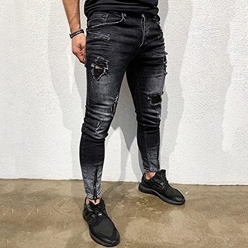 Leg Men's Pants Plus-Size Street Hip Hop Loose Work Long Trousers Jeans Pants Mens Jeans Men Jeans Regular Fit Jeans