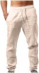 Mens Fashion Casual Printed Pocket Lace Up Pants Large Size Pants Pants Men