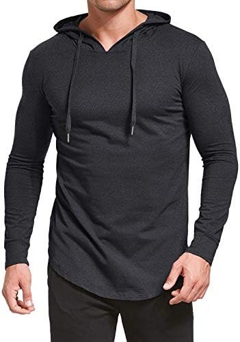 Men's S-5X Short/Long Sleeve Fashion Athletic Hoodies Sport Sweatshirt Hip Hop Pullover